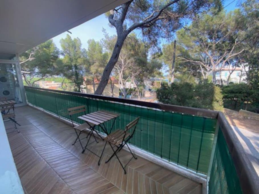 T2 Avec Clim Et Terrasse Vue Mer, Les Sablettes Ла-Сейн-сюр-Мер Экстерьер фото